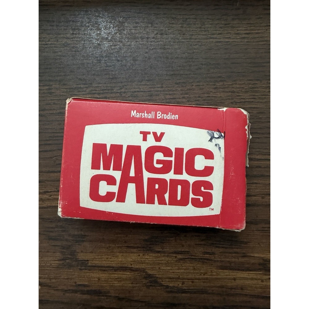 Marshall Brodie TV Magic Cards Vintage Bridge Sized Truck Deck Illusions
